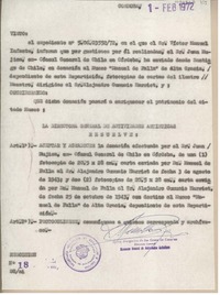 [Oficio N°18] 1972 febrero 1, Córdoba, Argentina [a] Juan Mujica, Santiago, Chile