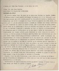 [Carta] 1959 julio 4, a bordo del Cabo San Vicente [a] Juan Mujica, Santiago, Chile