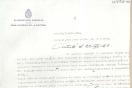[Carta] 1980 diciembre 22, Madrid, España [a] Juan Mujica de la Fuente