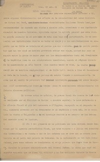 [Oficio N°24859] 1961 septiembre 15, Arequipa, Perú [al] Ministro de Relaciones Exteriores, Santiago, Chile