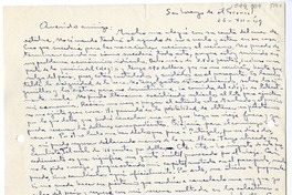 [Carta] 1949 diciembre 26, San Lorenzo de El Escorial, España [a] Juan Mujica de la Fuente, Bilbao, España