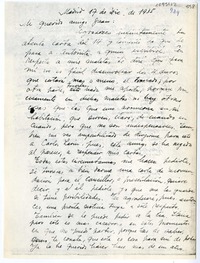 [Carta] 1935 diciembre 17, Madrid, España [a] Juan Mujica de la Fuente