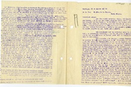 [Carta] 1945 agosto 31, Santiago, Chile [a] Juan Mujica, Bahía Blanca, Argentina