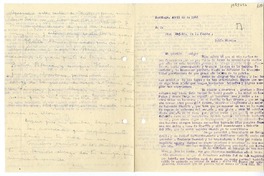 [Carta] 1946 abril 22, Santiago, Chile [a] Juan Mujica, Bahía Blanca, Argentina