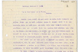 [Carta] 1948 noviembre 3, Santiago, Chile [a] Juan Mujica, Mendoza, Argentina