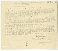 [Carta] 1946 octubre 9, Santiago, Chile [a] Juan Mujica, Bahía Blanca, Argentina