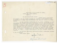 [Carta] 1951 enero 17, Santiago, Chile [a] Juan Mujica, Bilbao, España
