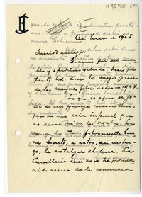 [Carta] 1947 enero, Rio de Janeiro, Brasil [a] Juan Mujica, Bahía Blanca, Argentina