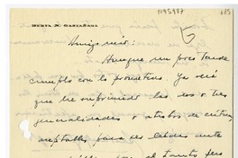 [Carta] 1945 diciembre 11, Bahia Blanca, Argentina [a] Juan Mujica de la Fuente