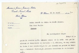 [Carta] 1947 abril 11, Bahía Blanca, Argentina [a] Juan Mujica de la Fuente