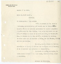 [Carta] 1949 agosto 1, Buenos Aires, Argentina [a] José Marió, Mendoza