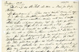 [Carta] 1951 febrero 20, Santiago, Chile [a] Juan Mujica de la Fuente, Bilbao, España