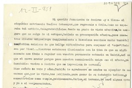 [Carta] 1951 febrero 12, Madrid, España [a] Juan Mujica de la Fuente