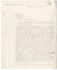 [Carta] 1935 octubre 26, Barcelona, España [a] Juan Mujica de la Fuente, Bilbao