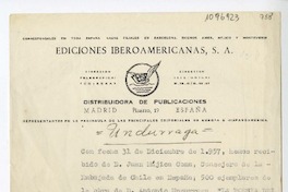 [Recibo] 1958 enero 3, Madrid, España [a] Juan Mujica