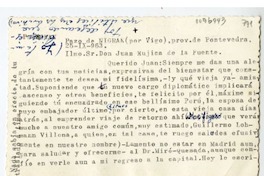 [Foto postal] 1963 octubre 25, Pazo de Nigran, Pontevedra, España [a] Juan Mujica de la Fuente, Lima, Perú