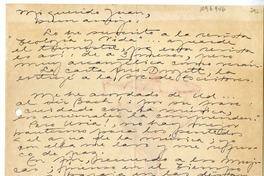 [Carta] [1963], Santiago, Chile [a] Juan Mujica, Arequipa, Perú