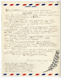 [Carta] [1960], Santiago, Chile [a] Juan Mujica, Arequipa, Perú