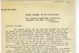 [Carta] 1948 marzo 18, Bahía Blanca, Argentina [a] Alberto Sepúlveda Contreras, Santiago, Chile