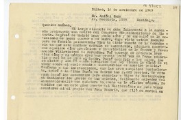 [Carta] 1949 noviembre 14, Bilbao, España [a] Aníbal Jara, Santiago, Chile