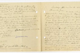 [Carta] 1929 diciembre 16, Santiago, Chile [a] Juan Mujica de la Fuente, Madrid, España