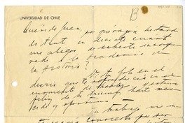 [Carta] 1940 septiembre, Santiago, Chile [a] Juan Mujica de la Fuente, Madrid, España