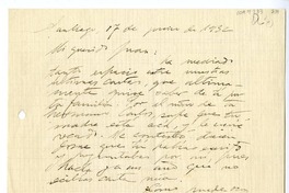 [Carta] 1932 junio 17, Santiago, Chile [a] Juan Mujica de la Fuente