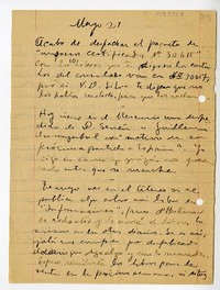 [Carta] [1929] mayo 21, Santiago, Chile [a] Juan Mujica de la Fuente