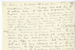 [Carta] 1934 octubre 20, Palma de Mallorca, España [a] Juan Mujica de la Fuente