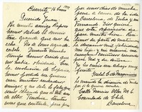 [Carta] 1939 enero 16, Biarritz, Francia [a] Juan Mujica de la Fuente