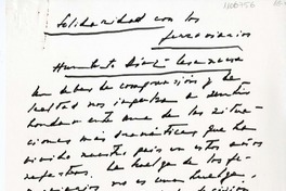 Solidaridad con los ferroviarios