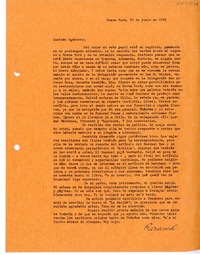[Carta] 1959 junio 28, Nueva York, [a] Humberto Díaz-Casanueva, [Italia]
