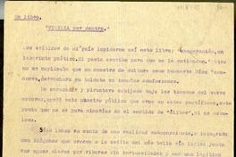 Un libro: vigilia por dentro