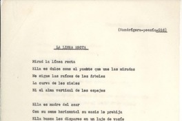 La línea recta