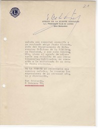 [Carta] 1972 feb. 8, San Bernardo, Chile [a] Justo Alarcón R.