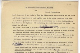 El quehacer universitario de 1970