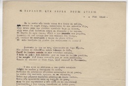 Al espíritu que sopla donde quiere