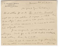 [Tarjeta] 1913 nov. 15, San José, Costa Rica [a] Guillermo Labarca Hubertson