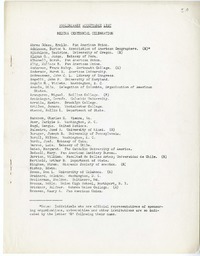 Preliminary acceptance list