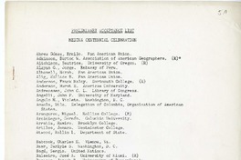 Preliminary acceptance list