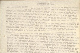 [Carta] 1978 nov. 12, Antofagasta, Chile [a] Gonzalo Drago
