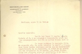[Carta] 1942 ene. 11, Santiago, Chile [a] Gonzalo Drago