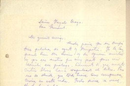 [Carta] c.1952, Santiago, Chile [a] Gonzalo Drago