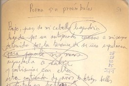 Poema sin preámbulos