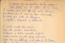 Esperar en la puerta de la casa