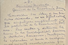 Francisco Miranda, general de la revolución francesa