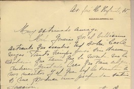 [Carta] 1945?, Santiago, Chile [a] Fernando Santiván