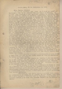 [Carta] 1948 noviembre 20, Concepción, Chile [a] Cármen Cárcamo