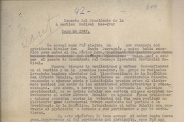 Memoria del presidente de la Asamblea Radical Mac-Iver