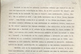 [Santiván es uno de los primeros escritores...]
